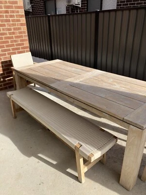 $1800 • Buy Teak Timber Outdoor Dining Setting (rrp $3000)