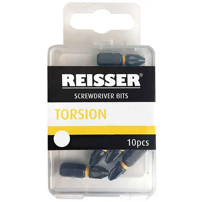 £11.30 • Buy Reisser Torsion Screwdriver Bits - 10 Pack Pozi Or Torx