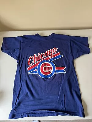 Vintage 80s Champion Chicago Cubs T Shirt Size Large • $12