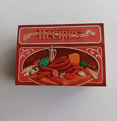 1984 Hillshire Farm 50th Anniversary Tin Recipe Box With Cards  • $1.95