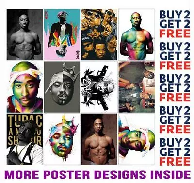 2pac Tupac Poster Prints Biggie Smalls A4 A3 Size Buy 2 Get Any 2 Free • £6.97