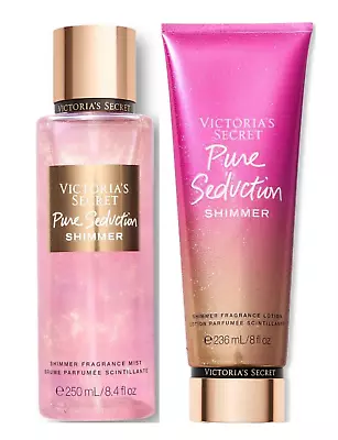 Victorias Secret Fragrance Pure Seduction Shimmer Body Mist & Lotion Perfume • $49.95