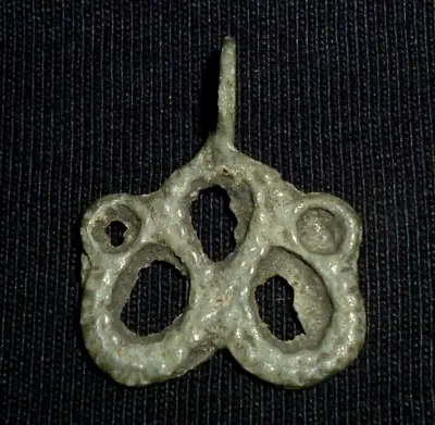 Medieval Pendant - Viking Amulet - Entwined SNAKES - Circa 800-900 AD     -1813 • £65