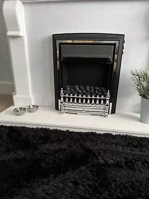 Be Modern Black / Chome  Switch Control Inset Electric Fire 2kw • £170