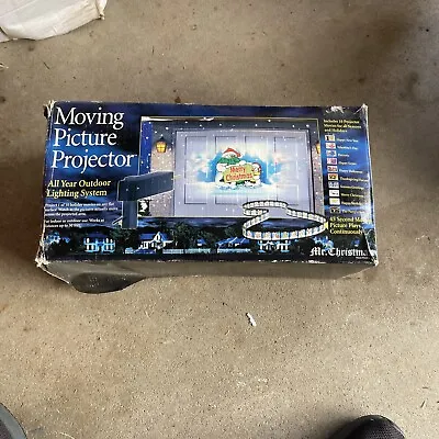 Vintage New Mr. Christmas Moving Picture Projector 10 Movies Holidays With Box • $40