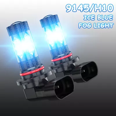9145/H10 LED Fog Light Bulbs DRL Driving Lamp Ice Blue 8000K High Power Lamp • $10.99