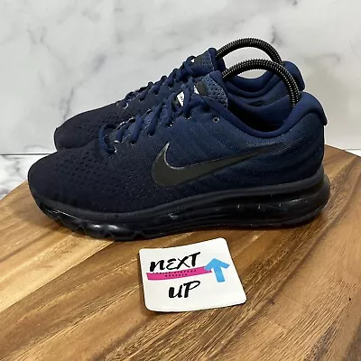 Nike Air Max 2017 Sneakers Running Shoes Blue Obsidian 849559-405 Mens Size 8 • $68.99