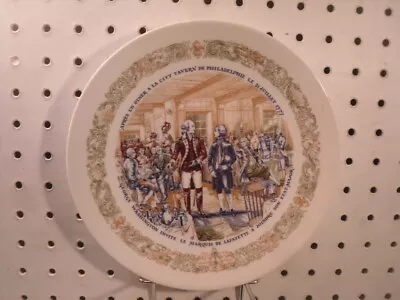 Lafayette & Washington 1974 D'Arceau Limoges France US History Collector Plate • $8.73