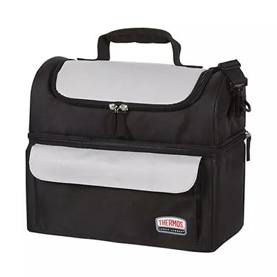 100% Genuine! THERMOS Dual Insulated Compartments Lunch Lugger Bag Soft Sided! • $39.95