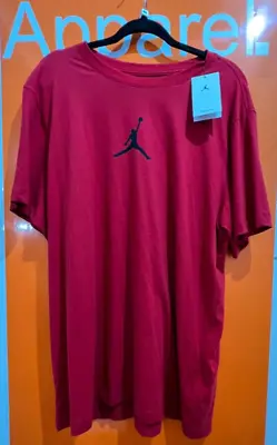 Nike Dri-Fit Michael Jordan Jumpman Crew T-Shirt Red Size XL Sf 1771 • £19.95