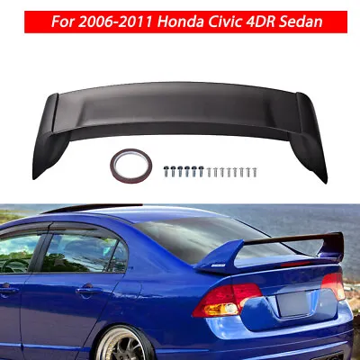 4Pic Trunk Wing Spoiler Unpainted Mugen Style RR For 06-11 Honda Civic 4DR Sedan • $86.78