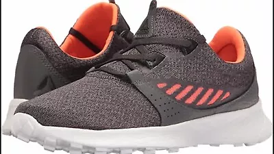 Reebok Womens ELLE Running Shoe HTHR - Ash Grey/Coal/Vitamin C/White 10 M US • $59.99