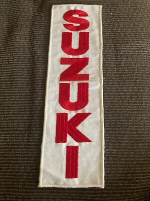 $12 • Buy Vintage Suzuki Motorcycle Patch Vmx Ahrma Motocross Leather Jacket Coat