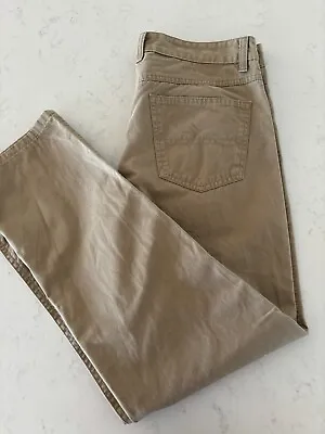 RM Williams TJ780 Pants Jeans Mens Size 33R Beige Cotton • $39.95