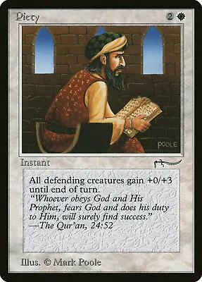 $3.29 • Buy MTG Piety (Dark)  – Arabian Nights Card # 8a
