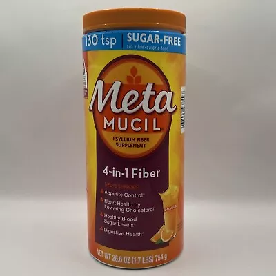 Metamucil Sugar-Free 4-in-1 Psyllium Fiber Supplement 26.6 Oz. NEW Expires 1/25 • $26.59