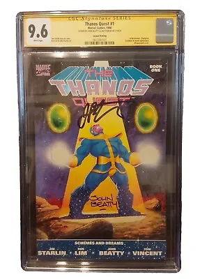 Thanos Quest #1 Second Print CGC SS 9.6 Signed By Jim Starlin • $170