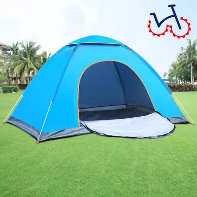 1-2 Person Man Family Tent Instant Pop Up Tent Outdoor Camping Hiking Festival • £17.99