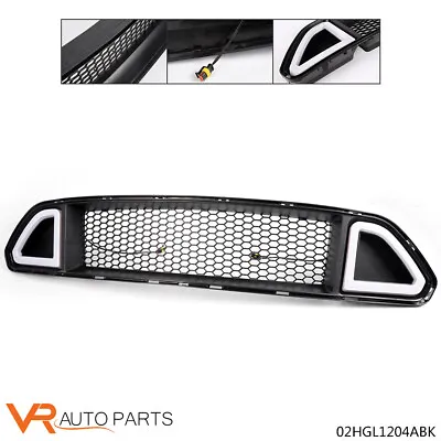 Front Hood Upper Mesh Grille W/ DRL LED Light For Ford Mustang 2015 2016 2017 • $41.08