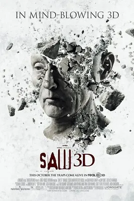 $13.49 • Buy Saw 3D The Final Chapter (2010)  Movie Poster 40x27  Horror Films Art Silk Print