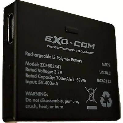 UClear Exo-Com Replacement Spare Battery 338108 • $43.04