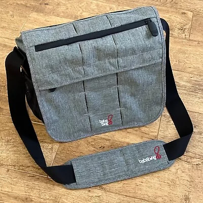 BabaBing DayTripper DeLuxe Changing Bag Grey Adjustable Shoulder/Crossbody Strap • £24.99