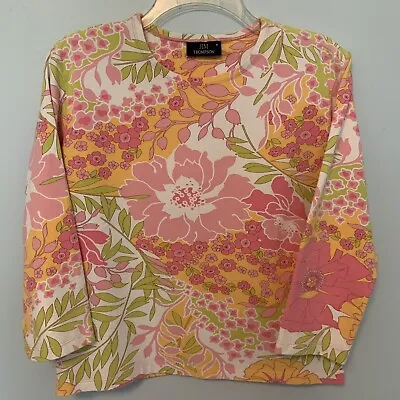 $19.99 • Buy Jim Thompson Tropical Floral Shirt Size M Medium Pima Cotton