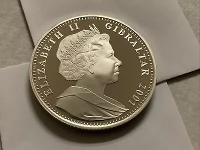 Gibraltar Silver Proof Crown 2001 Death Of Queen Victoria Gem • $65