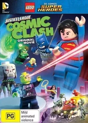 LEGO - Justice League - Cosmic Clash (DVD 2016) EX RENTAL FAST FREE POSTAGE! • $7.95