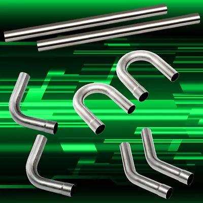 2.25” Inch Custom Exhaust Tubing Mandrel Bend Pipe Straight U-Bend 90° Kit 8PCS • $89.99