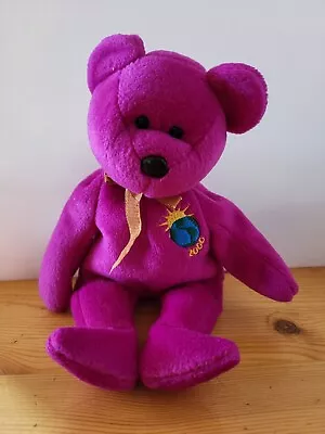 Ty Beanie Babies Millenium Bear Soft Toy 22cm Tall • £3.49