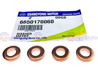 $13.21 • Buy GENUINE Ssangyong Actyon Sport Ute 2.0L Turbo Diesel 4Cyl Injector Washer 4 Set