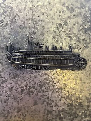 Mississippi River Boat Steamboat Natchez Metal Fridge Magnet • $5