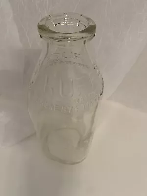 Vintage Glass Dairy Milk Bottle Quart Embossed Ruff’s Dairy Tupelo Mississippi • $9.99