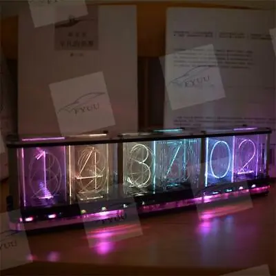 £75.47 • Buy Gift DIY Kit Analog Nixie Tube Glow Clock Music Led Rgb Luminous Digital Display