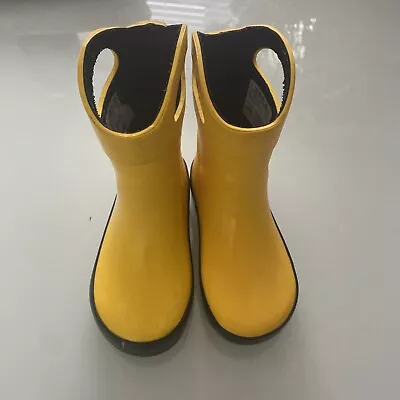 Clarks Yellow Kids Welly’s Wellington Boots Vgc - Uk Size 4.5 (child) • £14.99