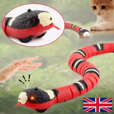 USB Smart Sensing Snake Cat Interactive Teasering Play Toy Electronic Automatic • £8.99