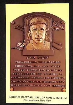 1964 Hall Of Fame Plaque Eppa Rixey HOF Cooperstown NM  Yellow D82334 • $6