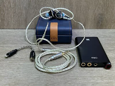 FiiO FH7 Hybrid In-Ear Monitors W/ Amplifier And USB-C To Lighting Adapter • $349.99