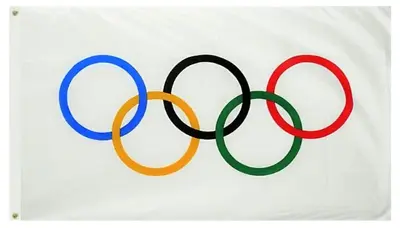 Olympic Games 3x5 Feet Flag Olympic Rings International Banner Printed Flag • £5.67