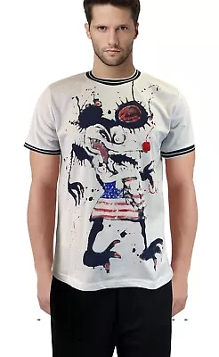 Fear And Loathing In Las Vegas MOUSE Hitchhiker T-Shirt Stripe Shirt • $25.39
