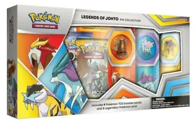Pokemon TCG Legends Of Johto Pin Box Collection - Factory Sealed (XY Evolutions) • $174.99