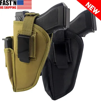 Universal Gun Holster For Concealed Carry IWB OWB Pistols Holster With Mag Pouch • $8.78