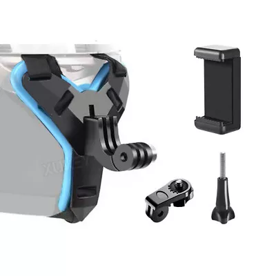 Motorcycle Helmet For GoPro Hero Action Camera Phone Chin Strap Mount Holder Kit • $15.22