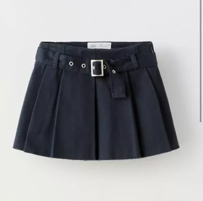 Zara Girls Kids Box Pleat Buckle Skirt SIZE 13-14 • $15