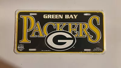 Vintage GREEN BAY PACKERS Football VANITY Plastic LICENSE PLATE SEALED • $2.99