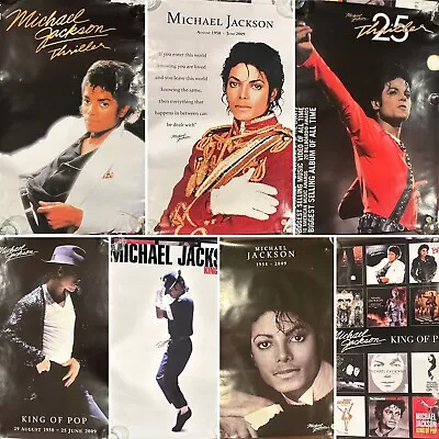 Michael Jackson Lithographs 2009 American Historical Society Lot Of 7 W/Tube • $39.99