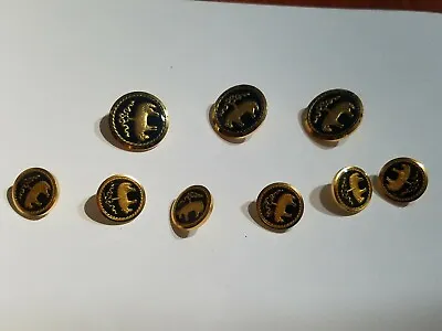 Brooks Brothers 1818 Brand New Set Of 9 Replacement Glazed Brass Metal Buttons  • $60