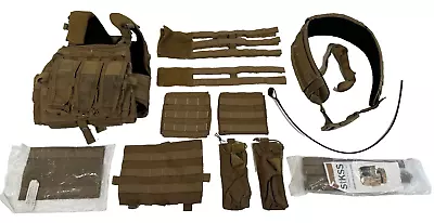 Crye Precision AVS AVSPS3 USMC MBAV Plate Adaptive Vest Pouch Set Coyote Medium • $494.99