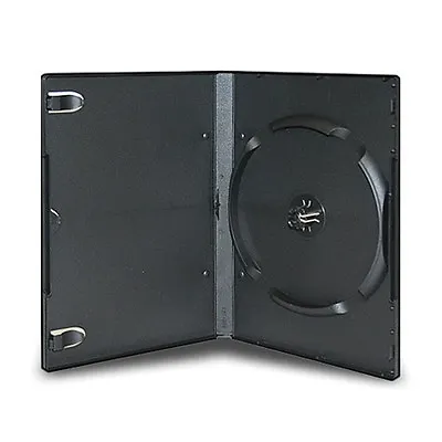 10 Pieces 14mm Standard Black Stackable CD DVD Storage Case (6 Discs) • $10.99